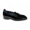 Duca Di Matiste "Fano" Black Genuine Italian Patent Leather Tassel Loafer Shoes.